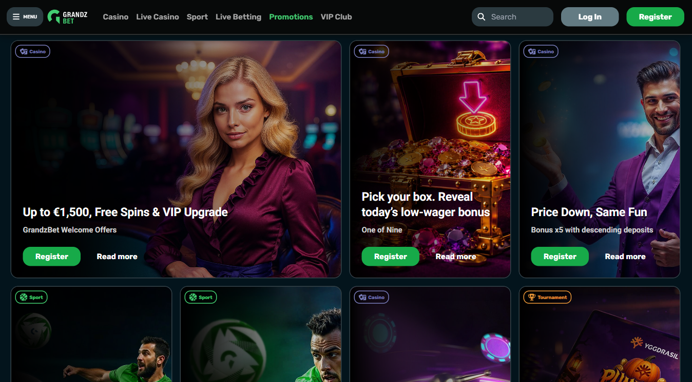 GrandzBet Casino Bonuses