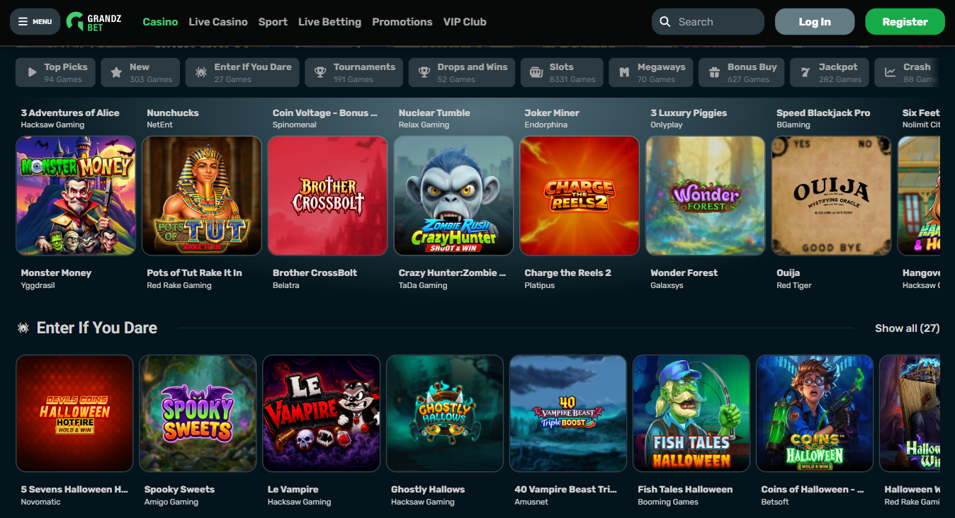 GrandzBet Casino Slots and Games